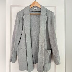 J. Crew Factory Heather Gray Knit Sweater Size L